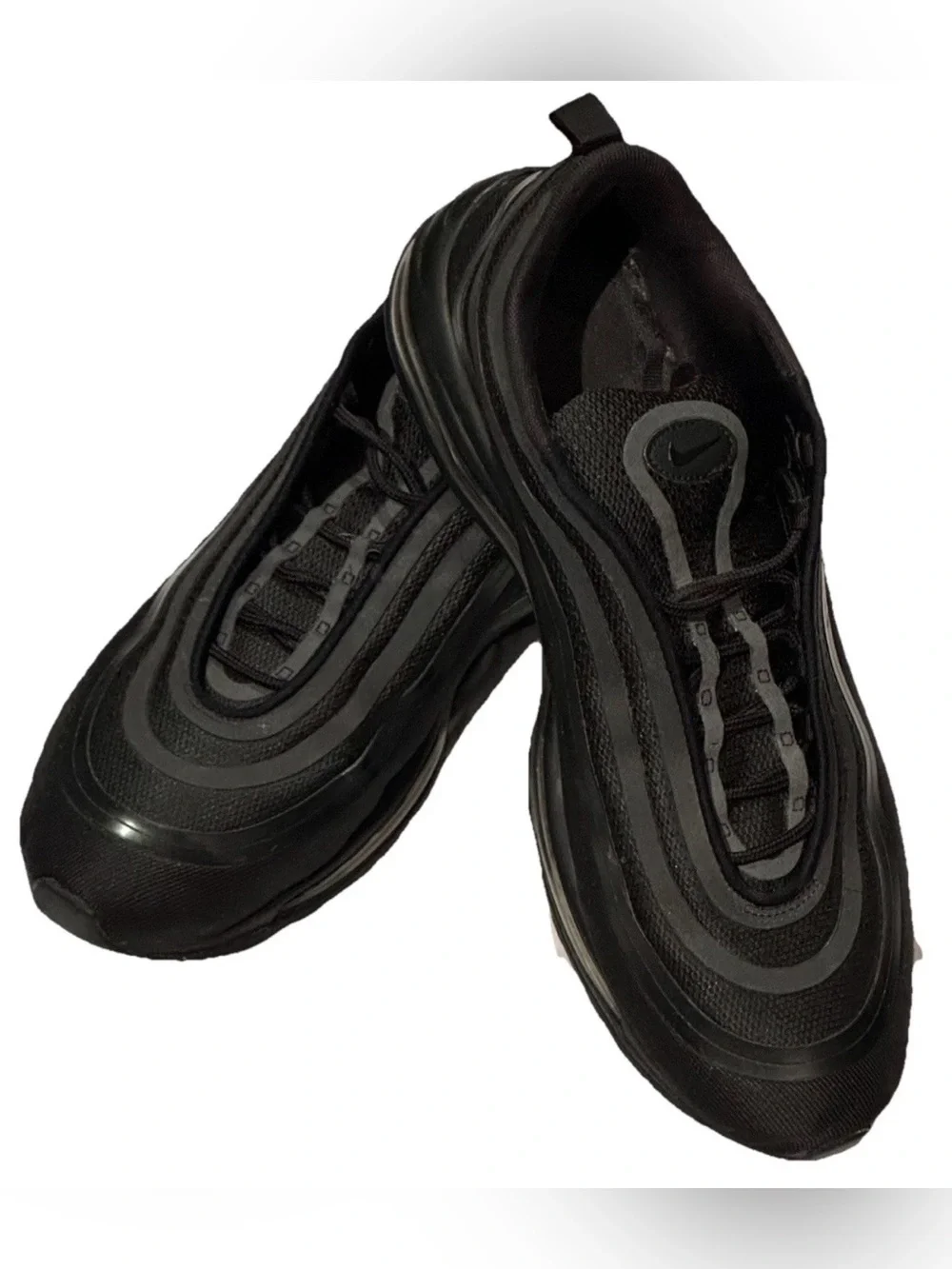NIKE AIRMAX 97 MENS 14 TRIPLE BLACK ULTRA 17 ALL BLACK ON BLACK 918356-002